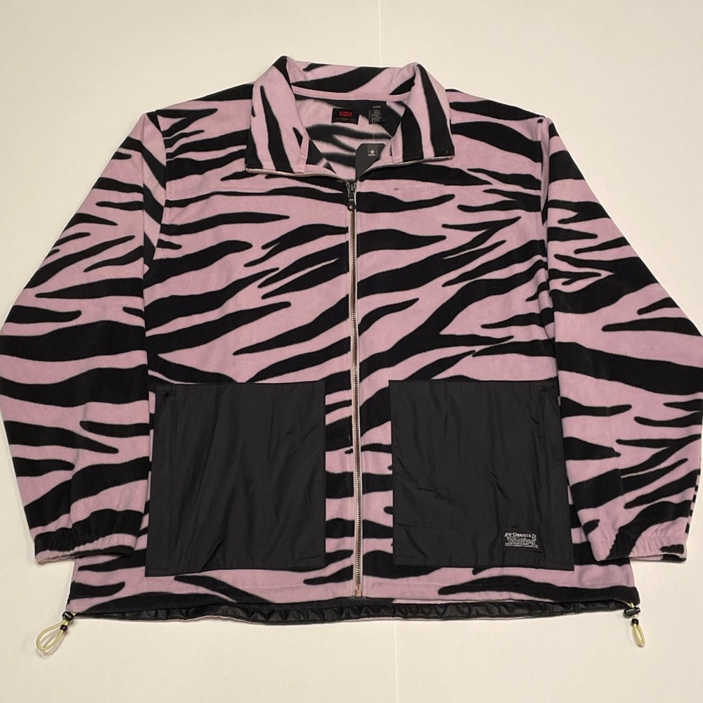 LEVI’S MOCK FLEECE ZIP UP (LARGE)